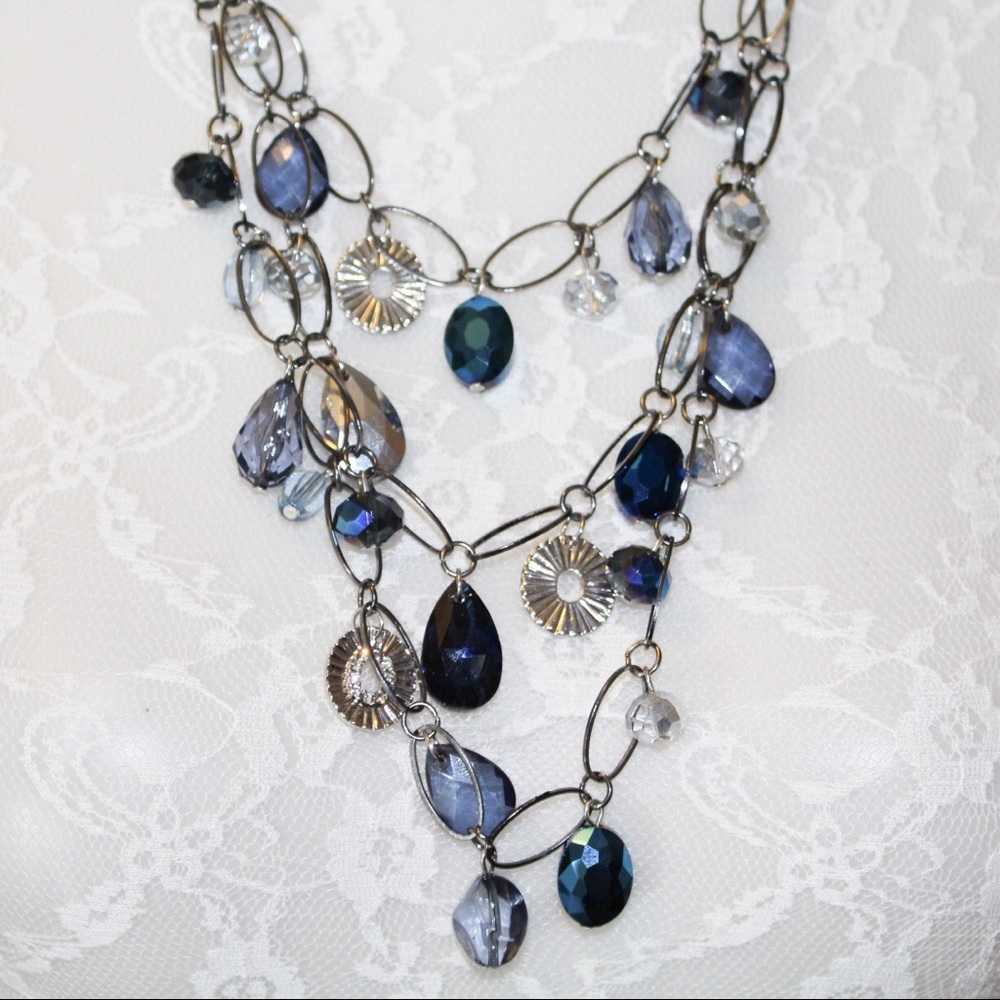 Erica Lyons Multi-strand Teardrop Necklace - Picture 5 of 7